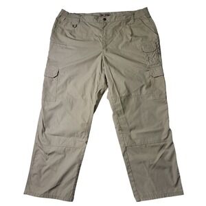 5.11 Tactical Mens Cargo Pants Khaki Tan Ripstop Multi Poc 42x30 Reinforced Knee